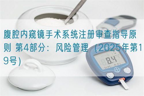 腹腔內(nèi)窺鏡手術(shù)系統(tǒng)注冊審查指導(dǎo)原則 第4部分：風(fēng)險(xiǎn)管理（2025年第19號）(圖1)